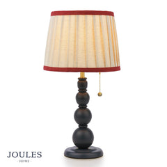 Joules Harewood Table Lamp Matt Blue and Matt Antique Brass With Shade