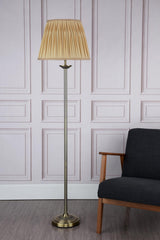 Hatton Floor Lamp Antique Brass With Shade