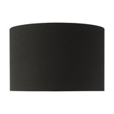 Hebron Black Linen Drum Shade 32cm