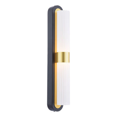 Hessel 2 Light Wall Light Matt Black LED
