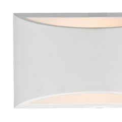 Hove 2 Light Wall Washer Plaster