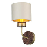 David Hunt Lighting Hunter Wall Light Brass with Bespoke Shade   HUN0740