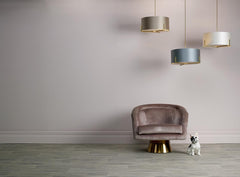 Huxley 3 Light Pendant Satin Gold With Bespoke Shade