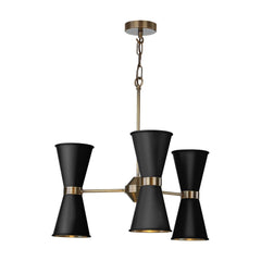 David Hunt Lighting Hyde 6 Light Antique Brass  HYD06