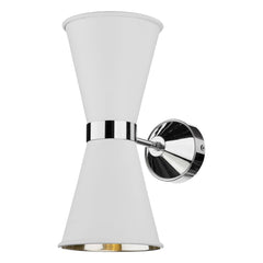 David Hunt Lighting Hyde Double Wall Light Chrome HYD0900