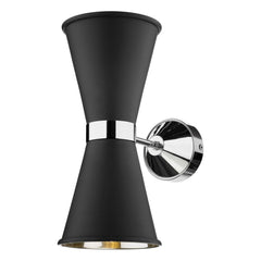 David Hunt Lighting Hyde Double Wall Light Chrome HYD0900