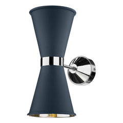 David Hunt Lighting Hyde Double Wall Light Chrome HYD0900