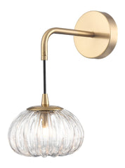 Harvest 1lt Wall Light aged brass