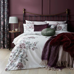 Laura Ashley Blackberry Purple Heaton Faux Fur Throw
