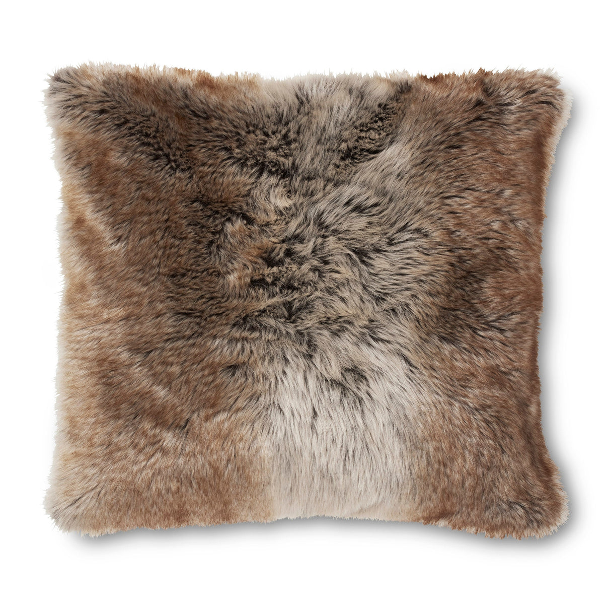 Laura Ashley Hexham Chocolate Faux Fur Cushion