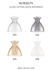 Horizon Pendant Brushed Brass With Opal Glass