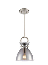 Horizon Pendant Satin Nickel With Smoked Glass