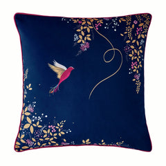 Hummingbird Velvet Cushion 50x50cm