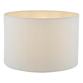 Idonia White Linen Drum Shade 30cm