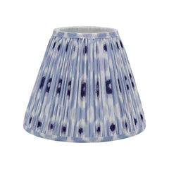 Ikat Blue Cotton Empire Shade 30cm