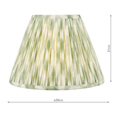 Ikat Green Cotton Empire Shade 30cm