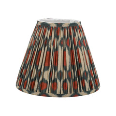 Ikat Red Cotton Empire Shade 30cm