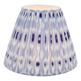 Ikat Blue Cotton Empire Shade 40cm