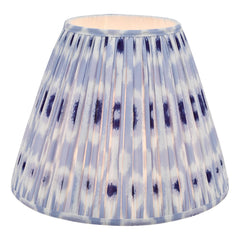 Ikat Blue Cotton Empire Shade 40cm