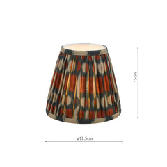 Ikat Red Cotton Empire Shade 15cm