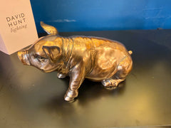 Horace Copper Pig Sculpture David Hunt Lighting