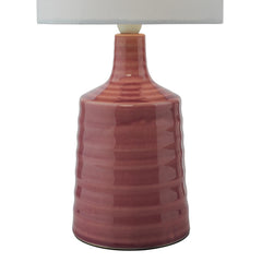 Inci Twin Pack Table Lamp Pink With Shade
