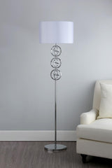 Innsbruck Floor Lamp Polished Chrome With Shade