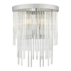 Isla 2 Light Wall Light Polished Chrome And Clear Glass