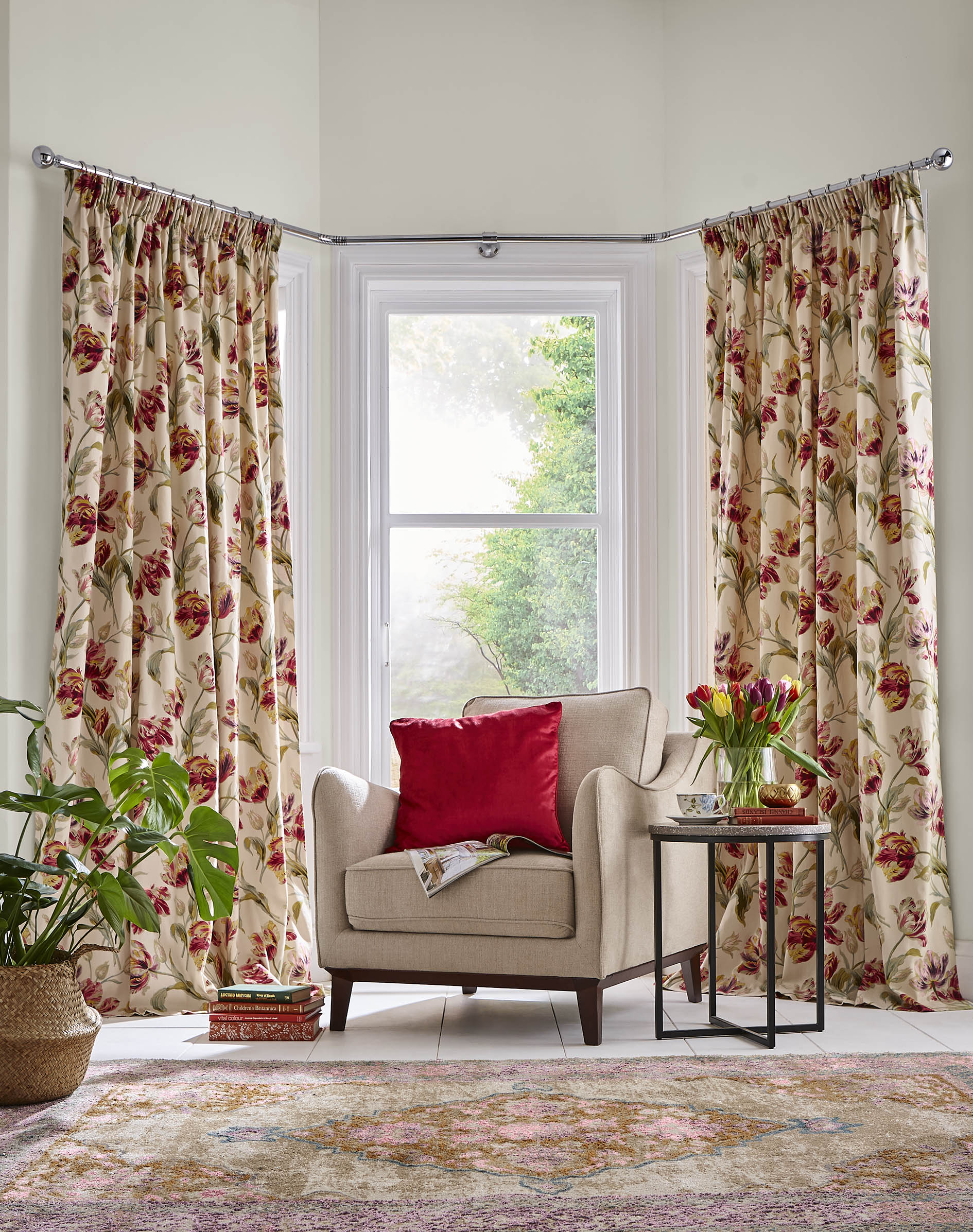 Installing Laura Ashley ready made curtains in home