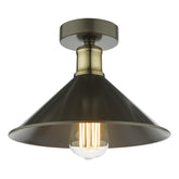 Jalen 1 Light Flush Graphite Antique Brass