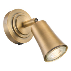 Jedrek Single Spotlight Aged Brass