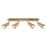 Jedrek 4 Light Bar Spotlight Aged Brass