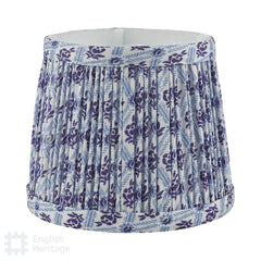 English Heritage St John Street Blue Cotton Empire Shade 14cm