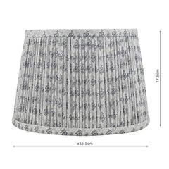 English Heritage St John Street Grey Cotton Empire Shade 25.5cm