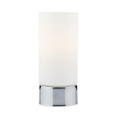 Jot Touch Table Lamp Polished Chrome Opal Glass