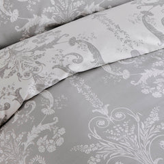 Laura Ashley Josette Dove Grey Duvet Cover and Pillowcase Set