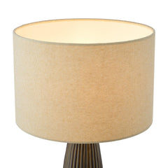 Kaulana Table Lamp Brown Ceramic With Shade
