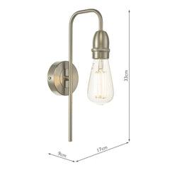 Kiefer Wall Light Satin Chrome