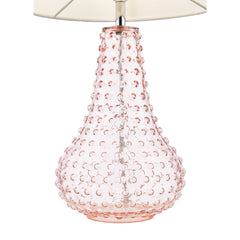 Kristina Hobnail Table Lamp Pink
