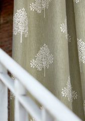 William Morris at Home Fabric Marigold Tree Embroidery Chalk