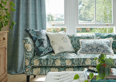 William Morris at Home Fabric Sunflower Indigo