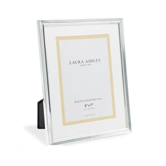 Laura Ashley Boxed Photo Frame Polished Silver 5x7 Inch