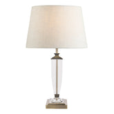 Laura Ashley Carson Crystal Table Lamp Medium Antique Brass
