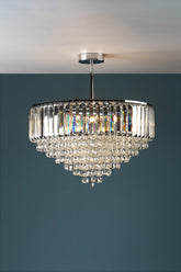 Laura Ashley Vienna Large 5 Light Polished Chrome