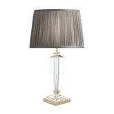 Laura Ashley Carson Crystal Table Lamp Medium Polished Nickel