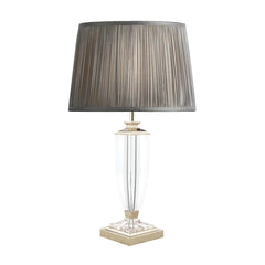 Laura Ashley Carson Crystal Table Lamp Medium Polished Nickel