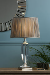 Laura Ashley Carson Crystal Table Lamp Medium Polished Nickel
