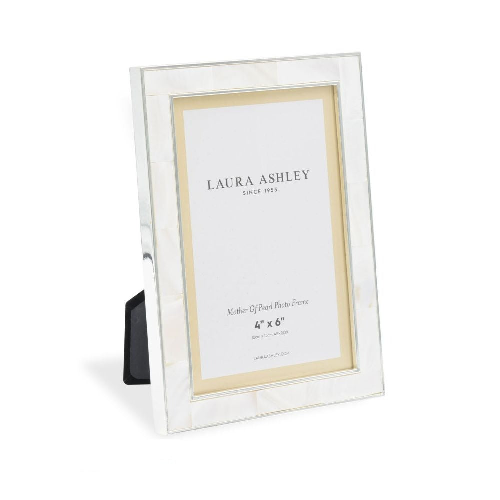 Laura Ashley Mother Of Pearl Photo Frame 4x6 Inch