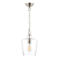 Laura Ashley Ockley Pendant Polished Chrome Clear Glass