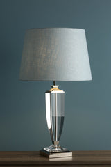 Laura Ashley Carson Crystal Table Lamp Large Polished Nickel